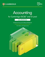 Front cover of Cambridge IGCSE & O Level Accounting Coursebook