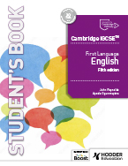 Front cover of Hodder Education Cambridge IGCSE First Language English 5th edition Students Book