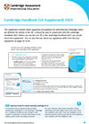 Cambridge Handbook (UK supplement)