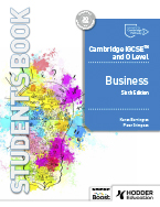 Front cover of Hodder Education Cambridge IGCSE Business 6th edition Student’s Book