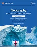 Front cover of Cambridge IGCSE & O Level Geography Coursebook